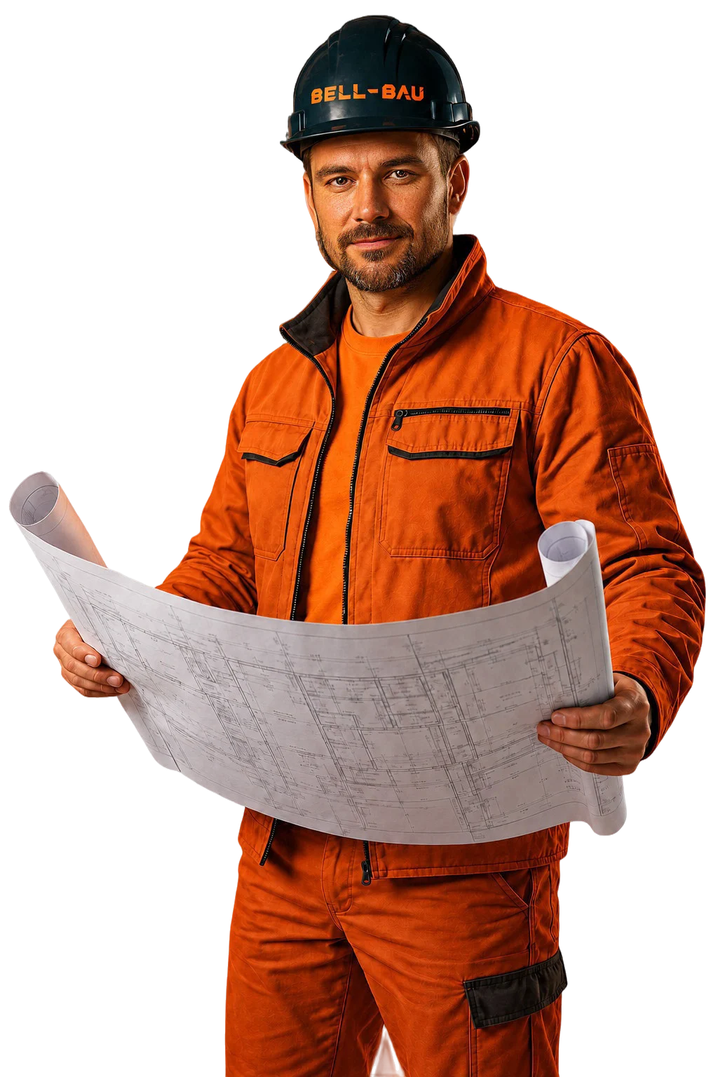 Bell-Bau szakember tervrajzzal